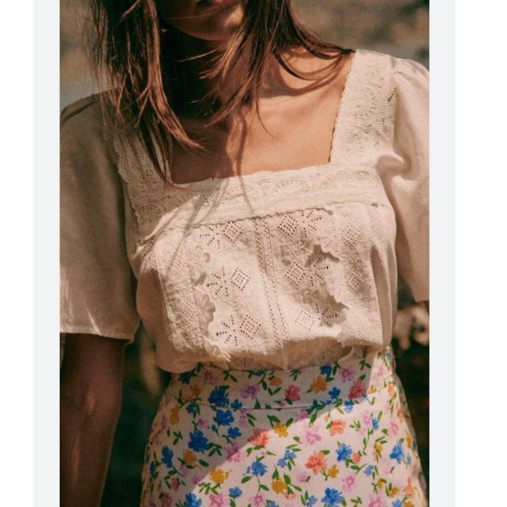 Elegant Cream Lace Blouse